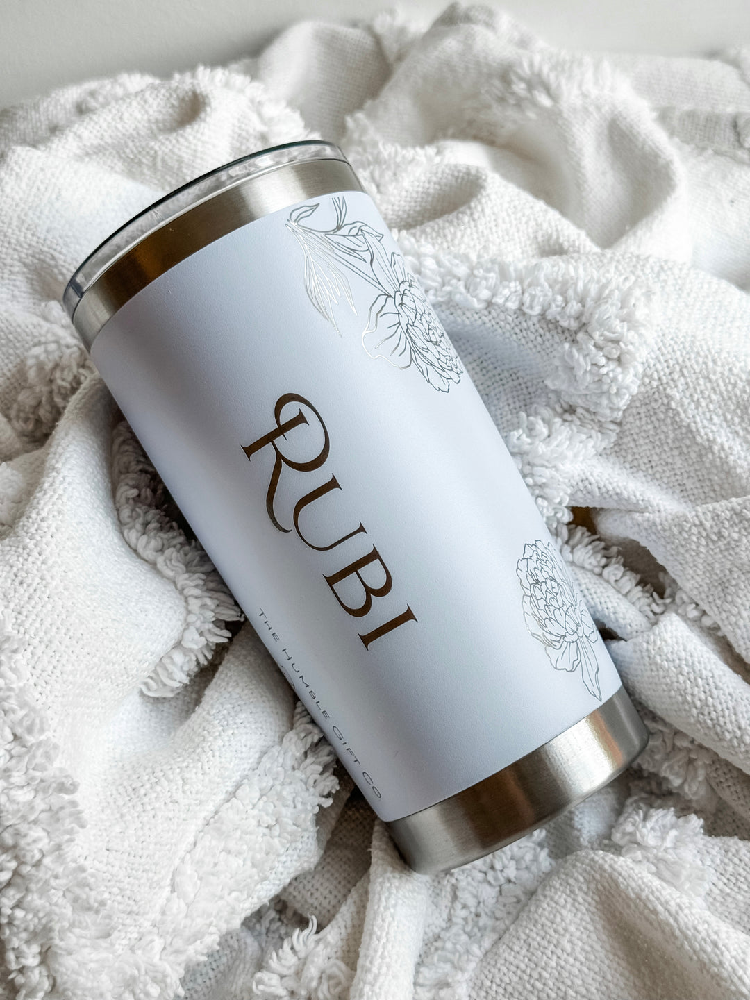 Personalised Birth Flower Travel Mug