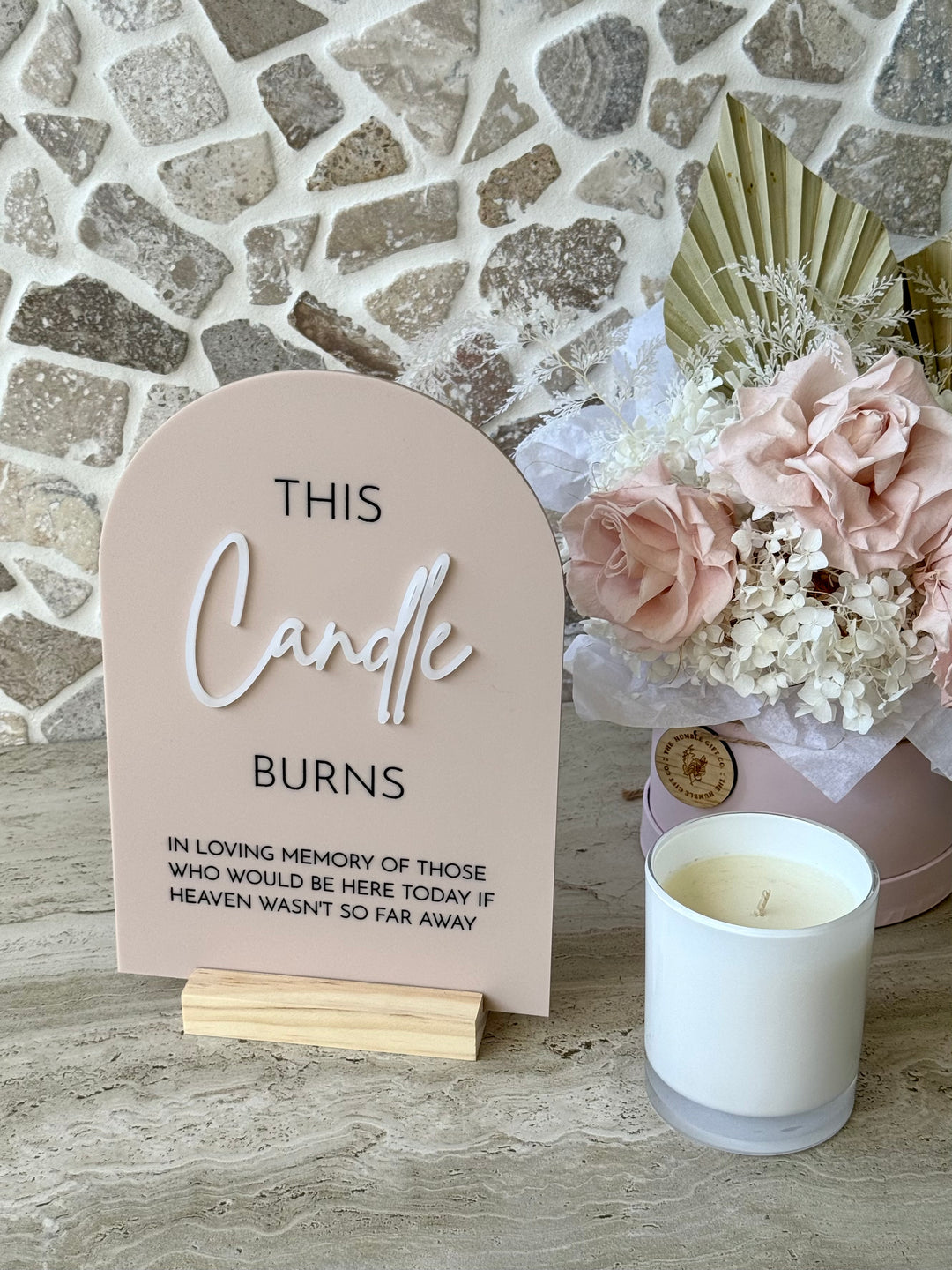 This Candle Burns Sign