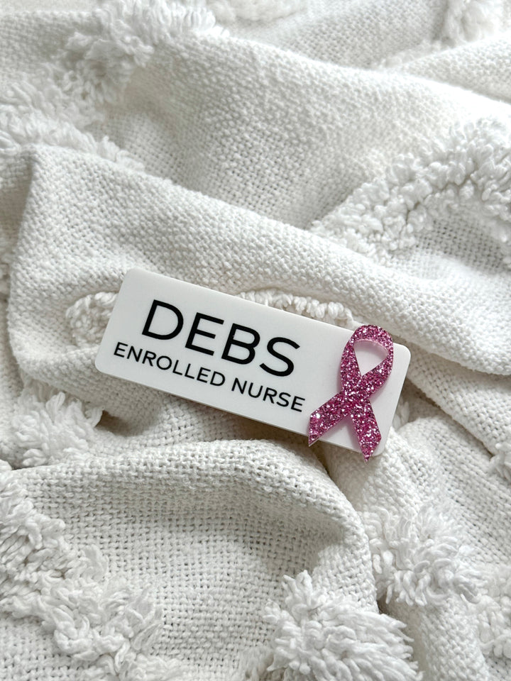 Awareness Ribbon Name Badge - Bold
