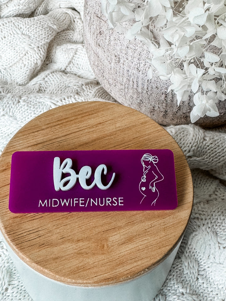 Midwife Name Badge