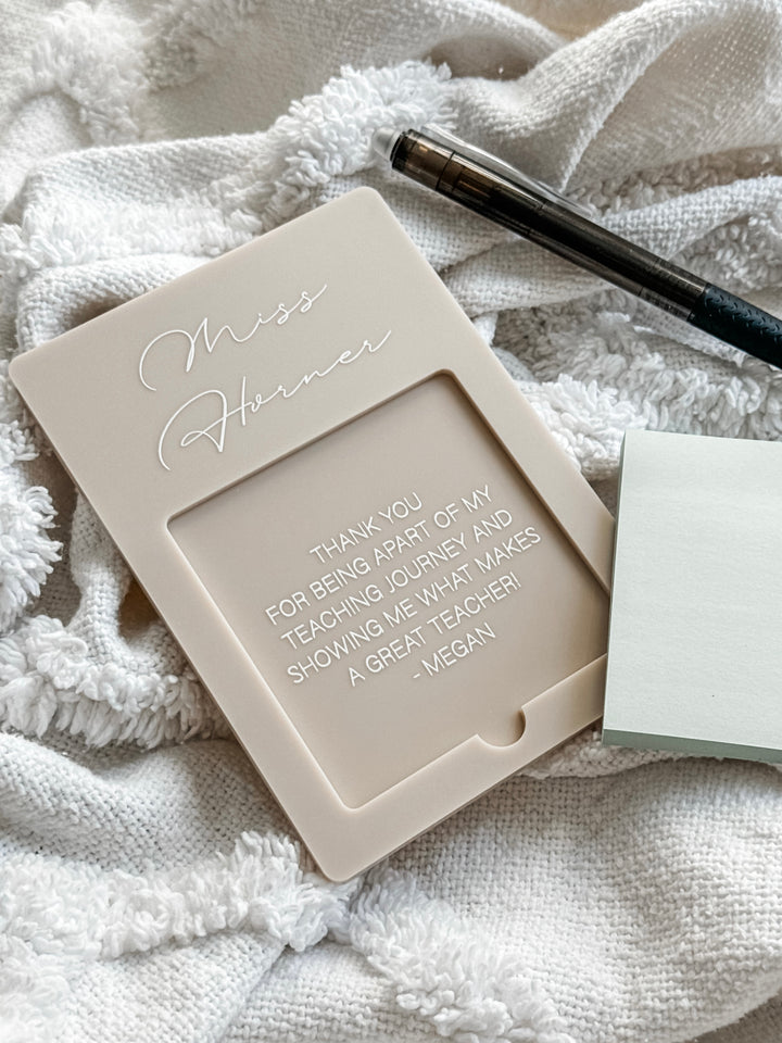 Slimline Acrylic Notepad Holder