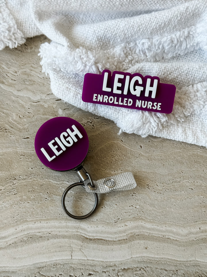 Name Badge & Badge Reel Bundle