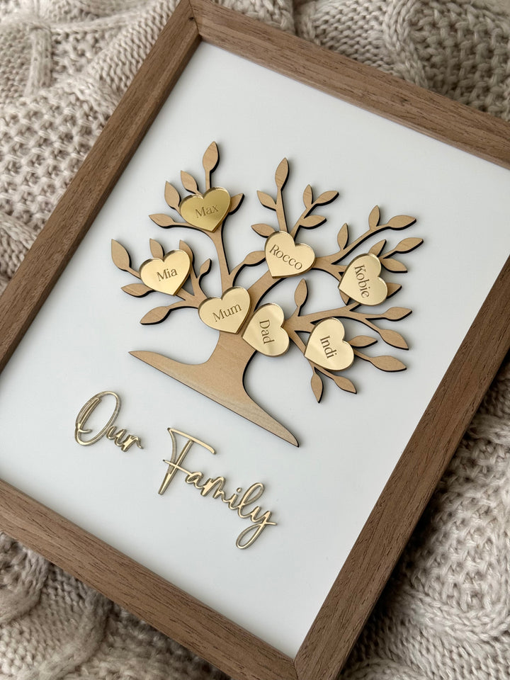 Framed Family Tree