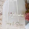 Acrylic Arch Welcome Sign - Style 4