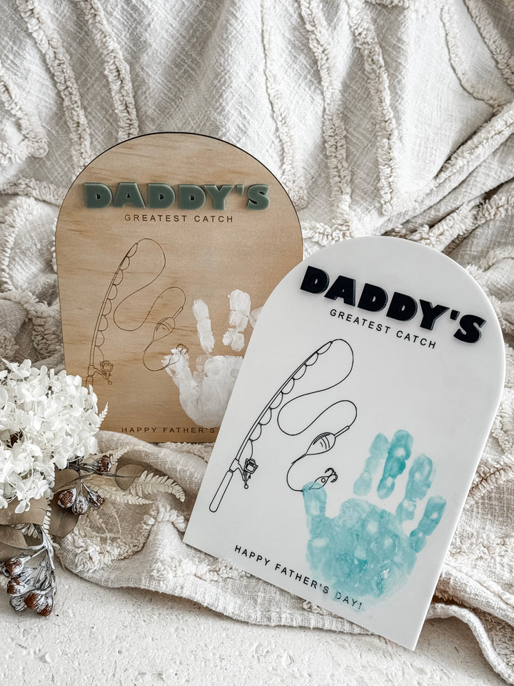 Wooden Father’s Day Fishing Plaque