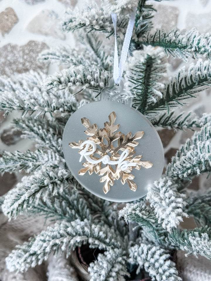Triple Layer Snowflake Ornament