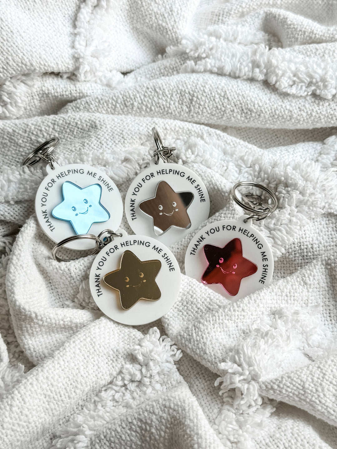 Thank you for helping me shine keyring
