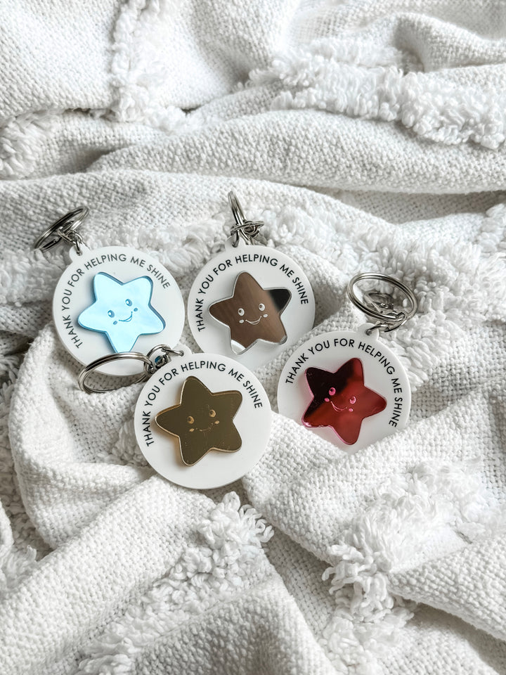 Thank you for helping me shine keyring