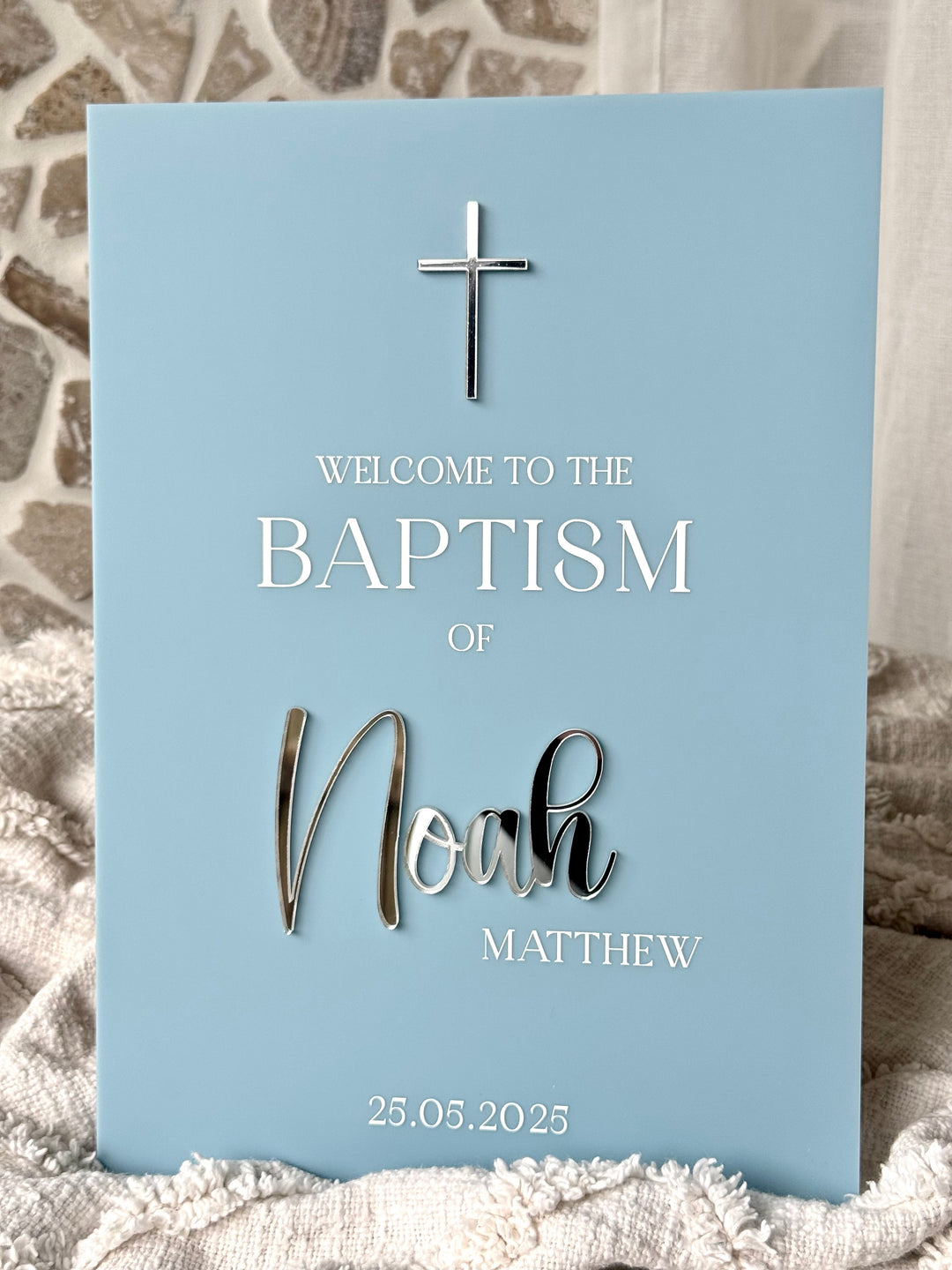 Baptism Welcome Sign - Style 3