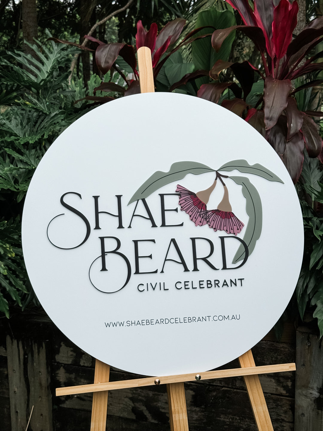 Round Acrylic Logo Sign