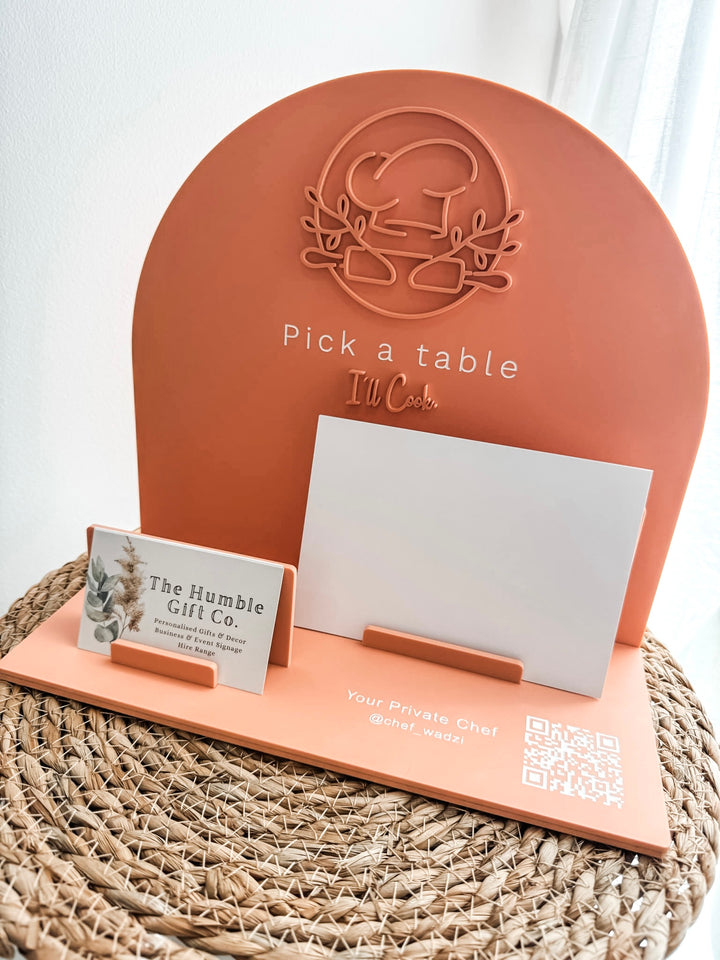 Double Business Card Stand