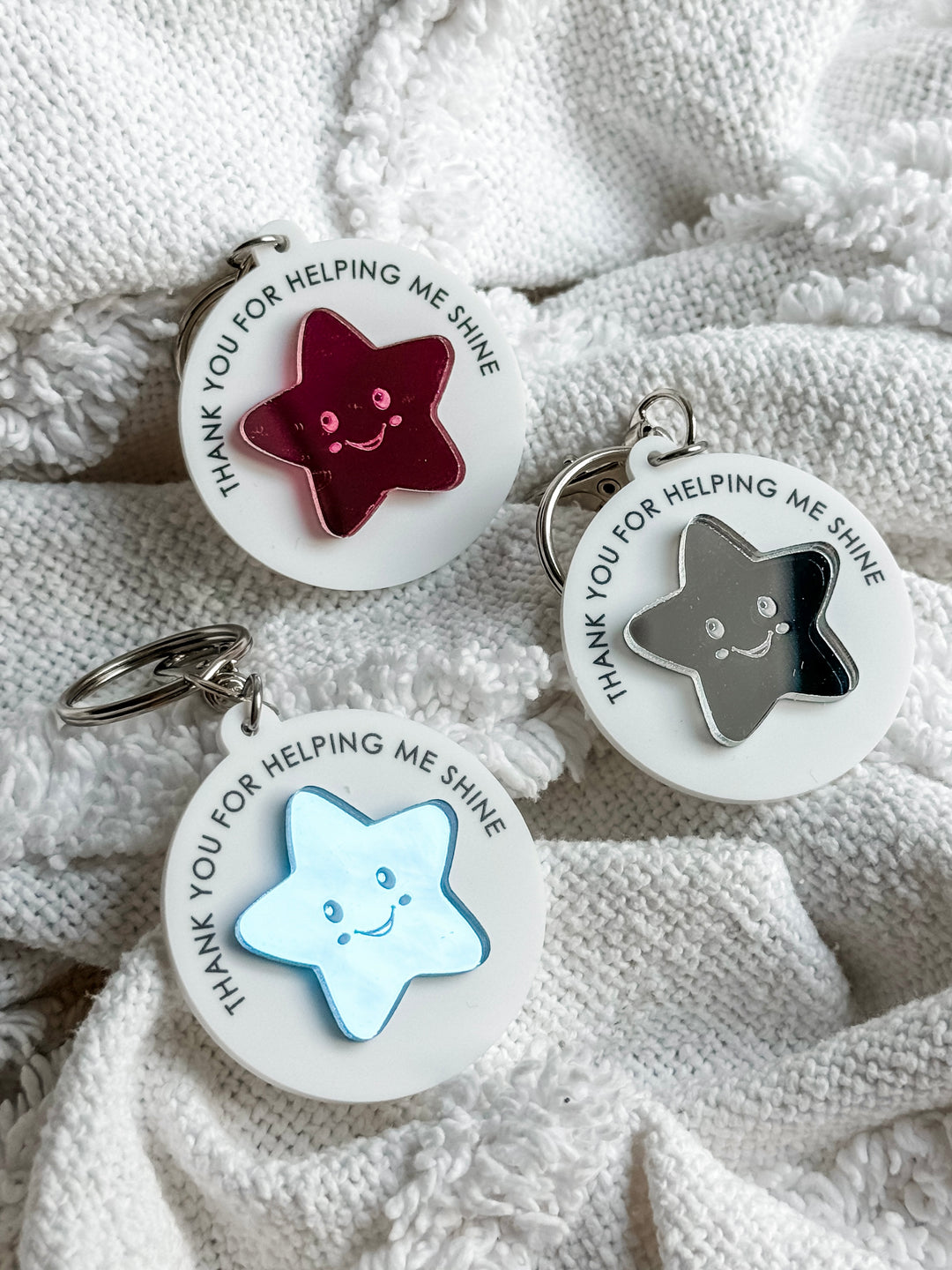 Thank you for helping me shine keyring
