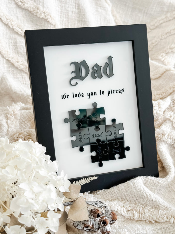 We Love You To Pieces - Puzzle Frame