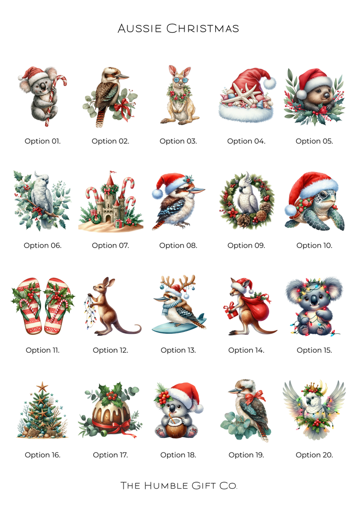 Aussie Christmas UV Print Name Badge