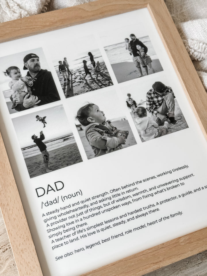 Dad Definition Collage Photo Frame 8x10