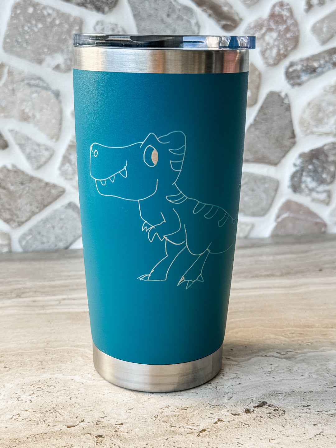 Hand-drawn tumbler/ travel mug