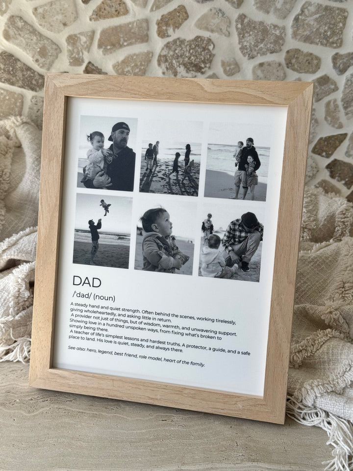Dad Definition Collage Photo Frame 8x10