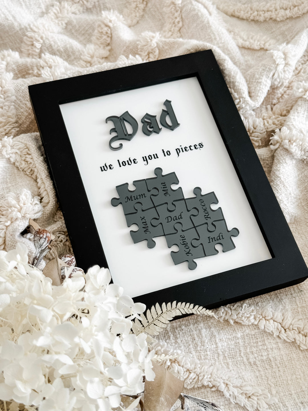 We Love You To Pieces - Puzzle Frame