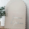 Acrylic Scallop Arch Welcome Sign