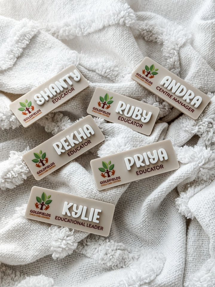 UV-Printed Logo Name Badge