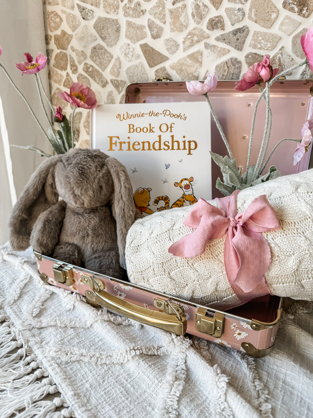 Darcy Plush Baby Bunny - 27cm Grey