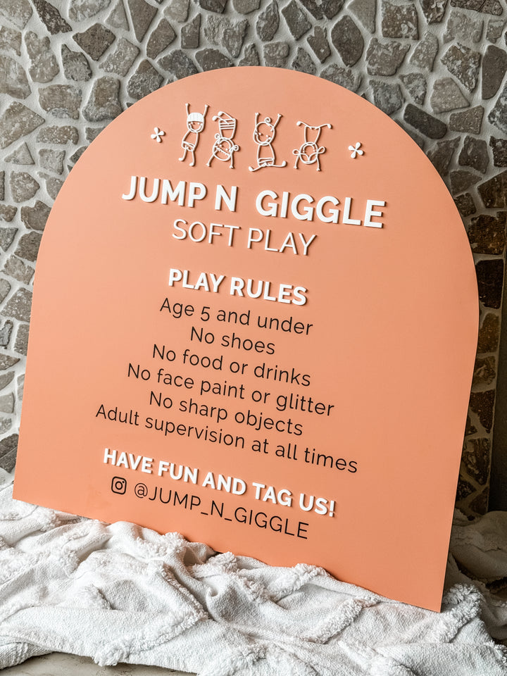 Arch Acrylic Logo Sign