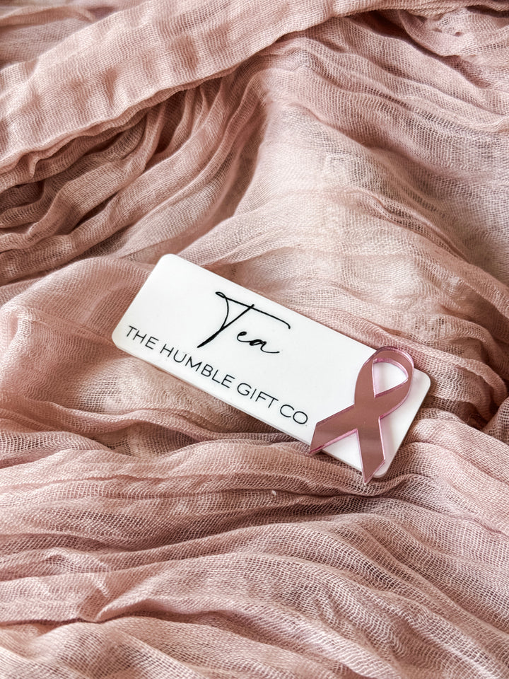 Awareness Ribbon Name Badge - Super Thin Script