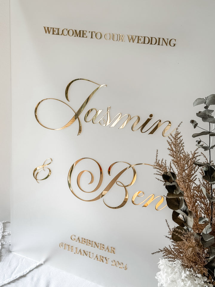 Elegant Wedding Welcome Sign