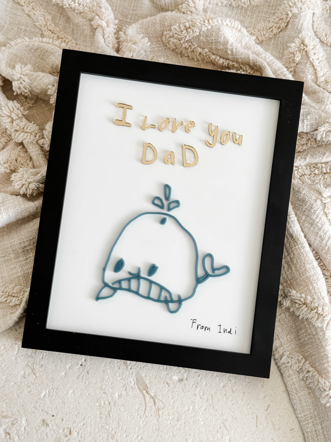 CUSTOM Kids Hand-Drawn Acrylic Art Frame