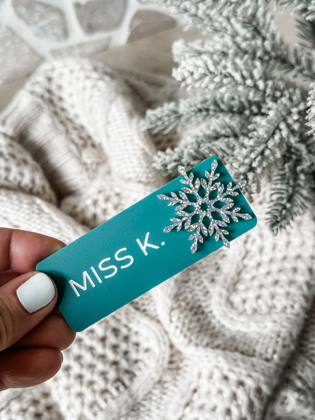 Christmas Name Badge