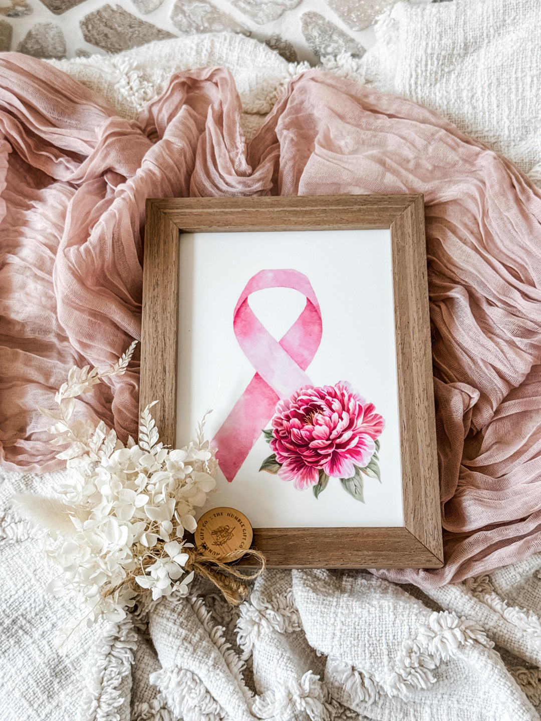 Breast Cancer Pink Ribbon - Decor Frame