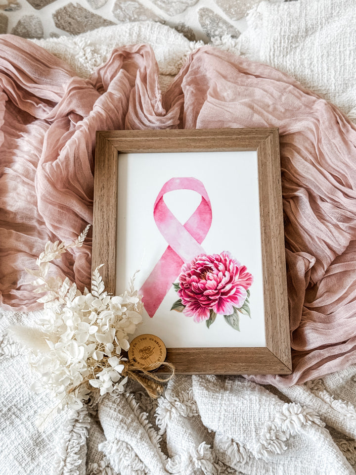 Breast Cancer Pink Ribbon - Decor Frame