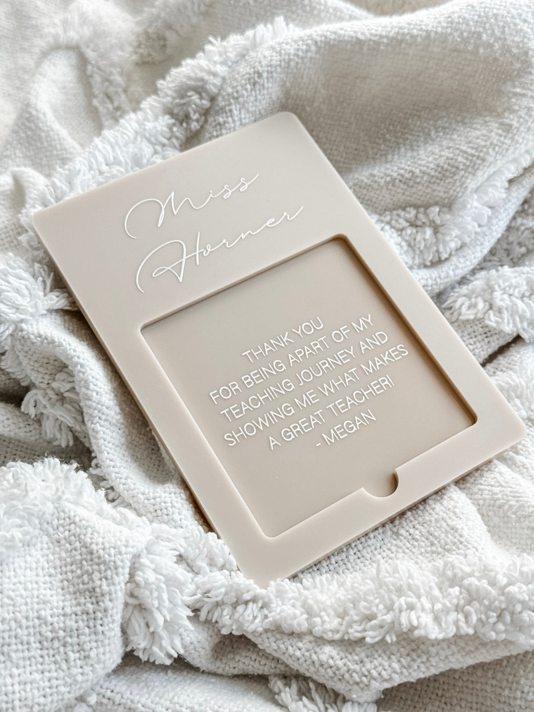 Slimline Acrylic Notepad Holder