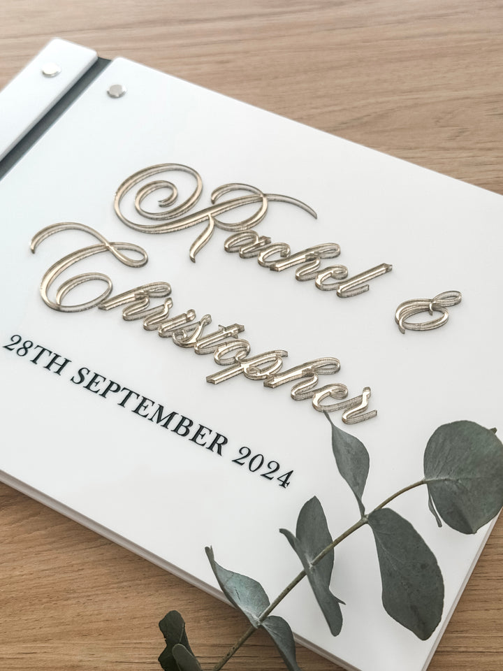 Elegant Acrylic Guestbook