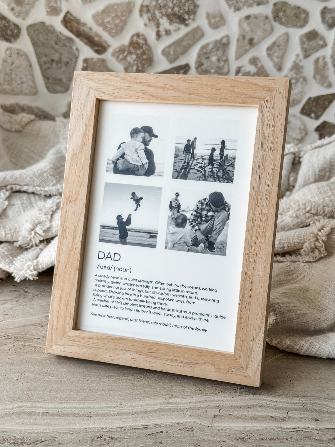 Dad Definition Collage Photo Frame 5x7