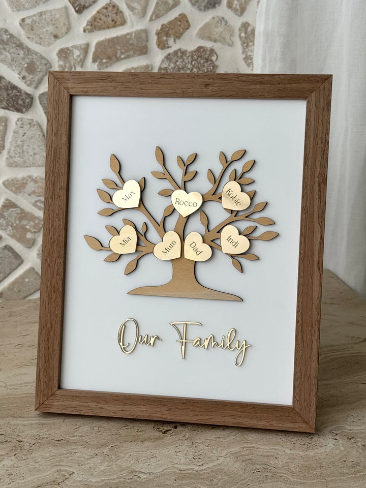 Framed Family Tree