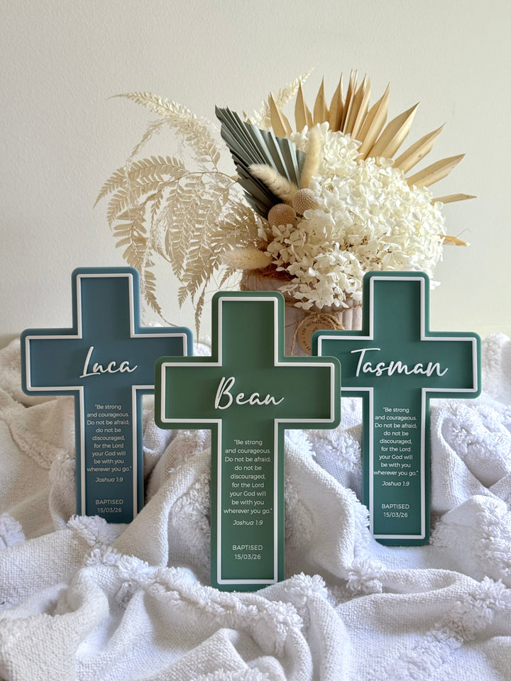 Personalised Baptism Cross