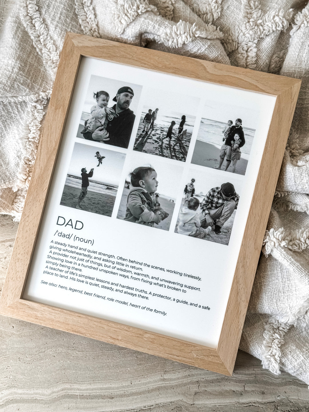 Dad Definition Collage Photo Frame 8x10