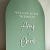 Acrylic Arch Welcome Sign - Style 3