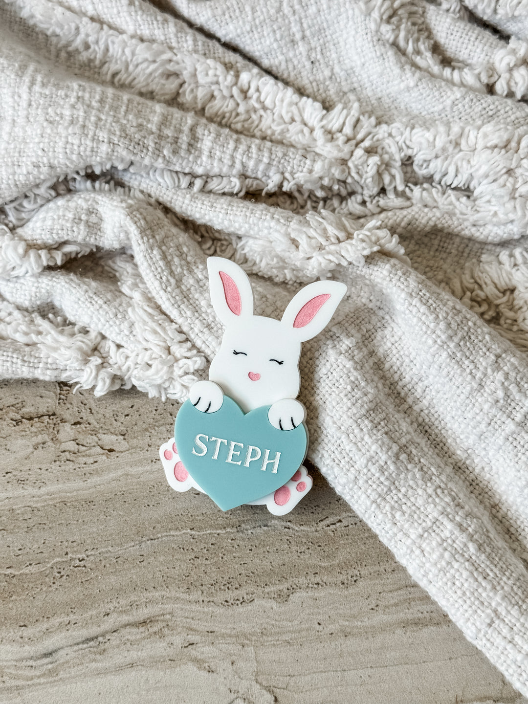 Love Bunny Name Badge