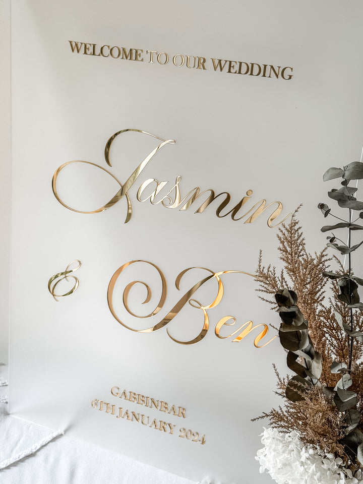 Elegant Wedding Welcome Sign