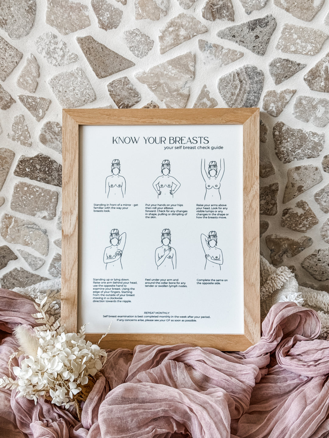 Breast Check Guide - White Acrylic Insert