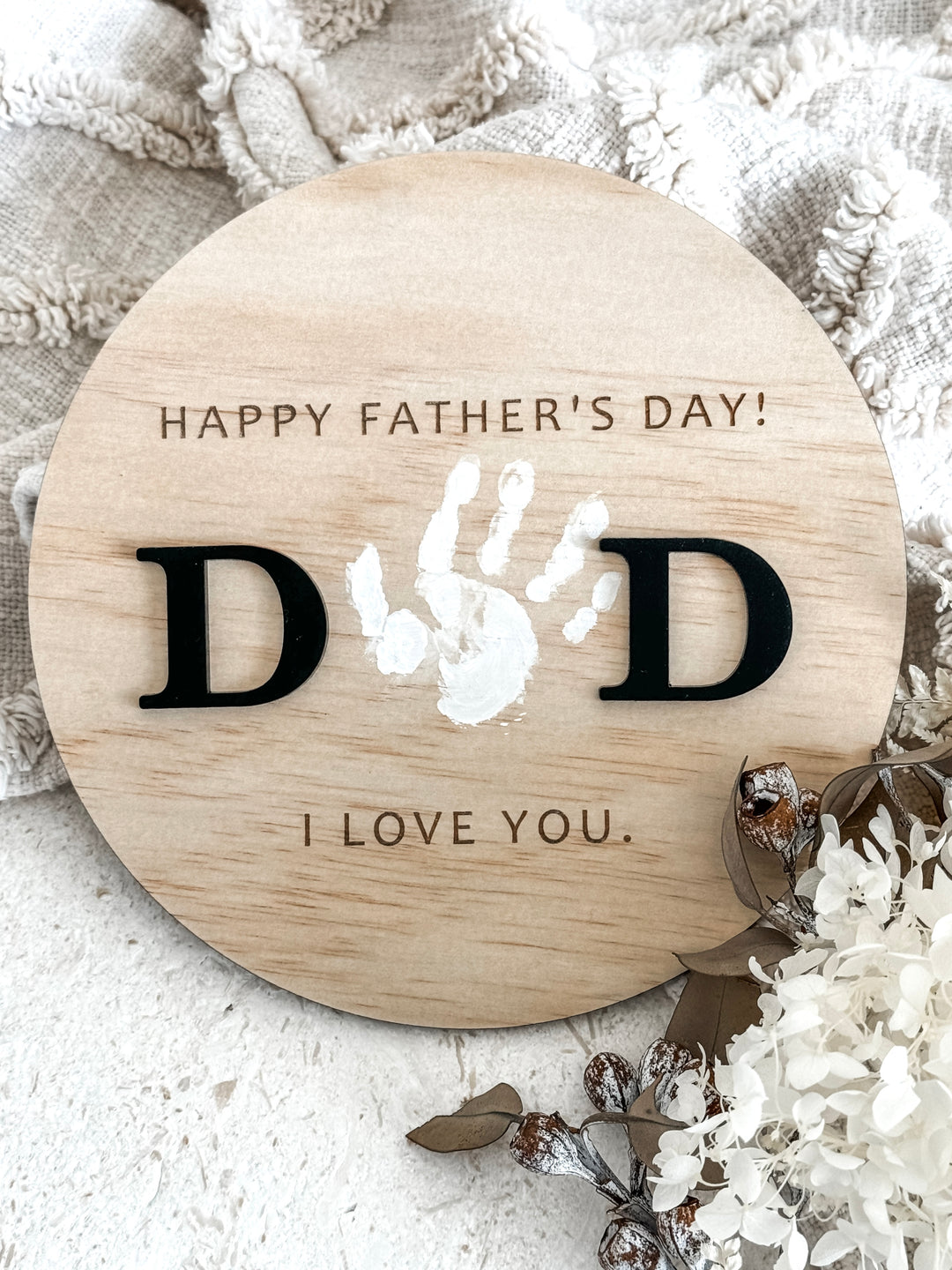 DAD Hand Print Plaque