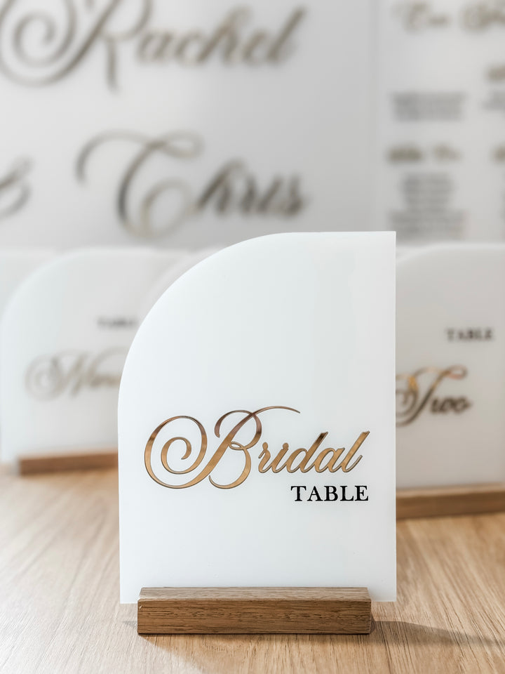 Elegant Acrylic Table Numbers