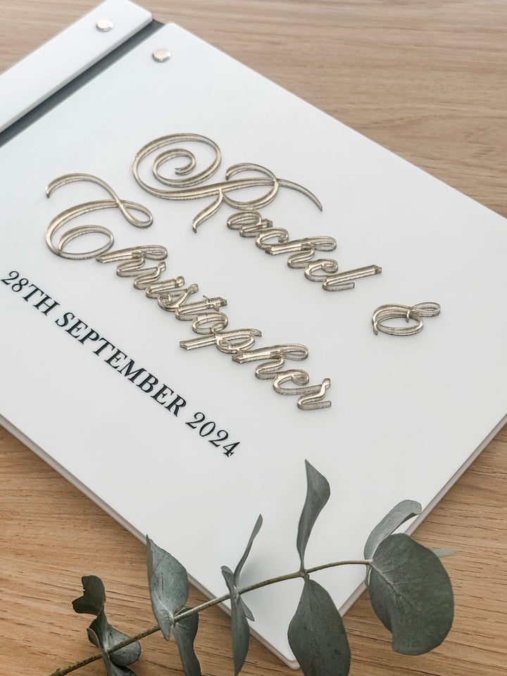 Elegant Acrylic Guestbook