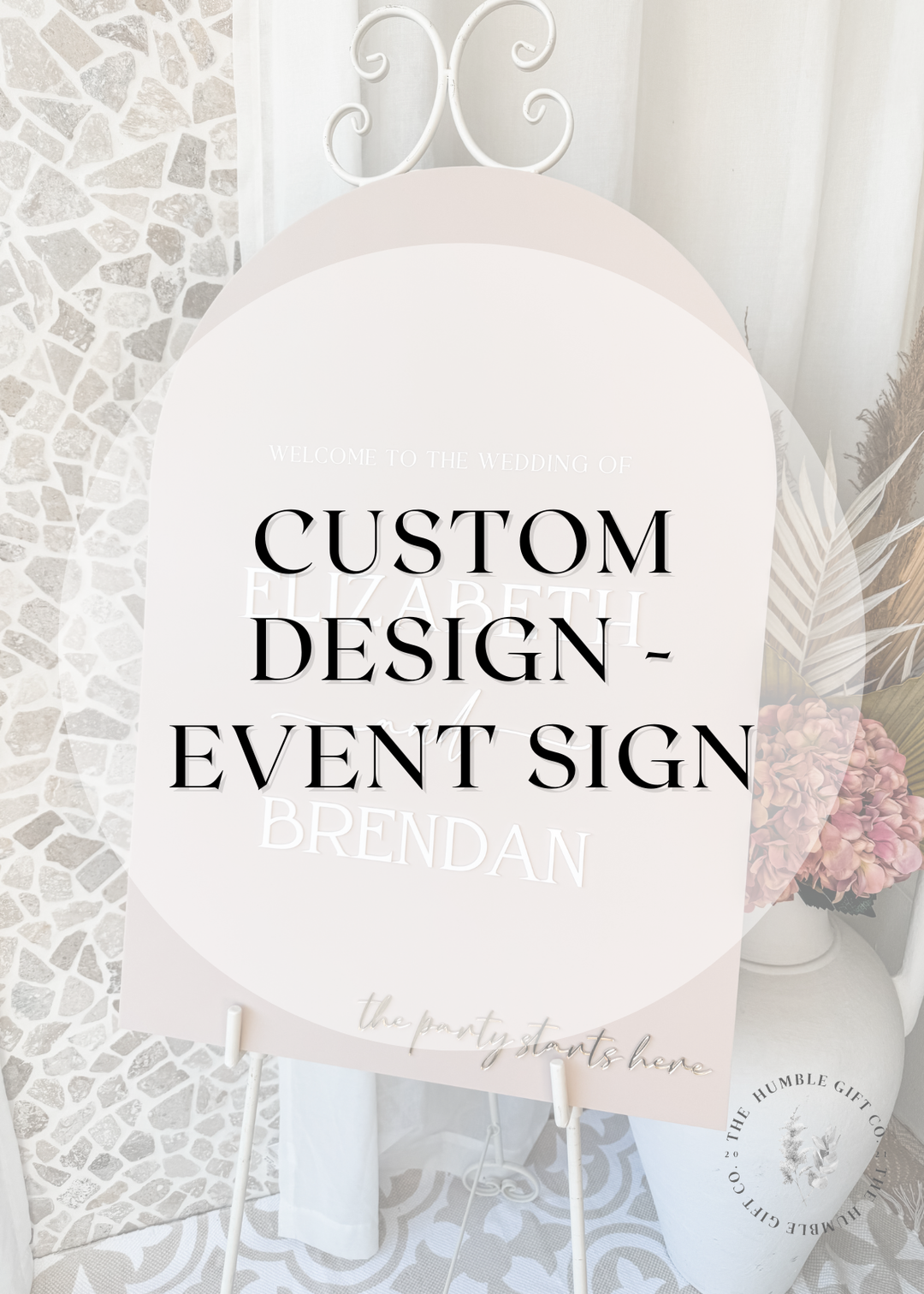 Custom Design Wedding Welcome Sign