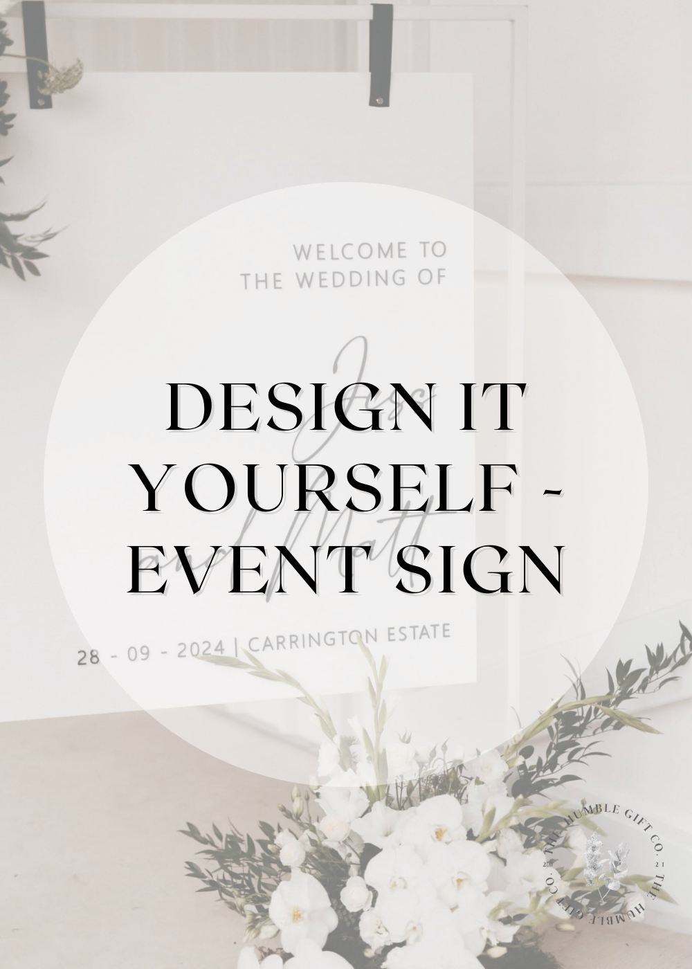 DIY Wedding Welcome Sign