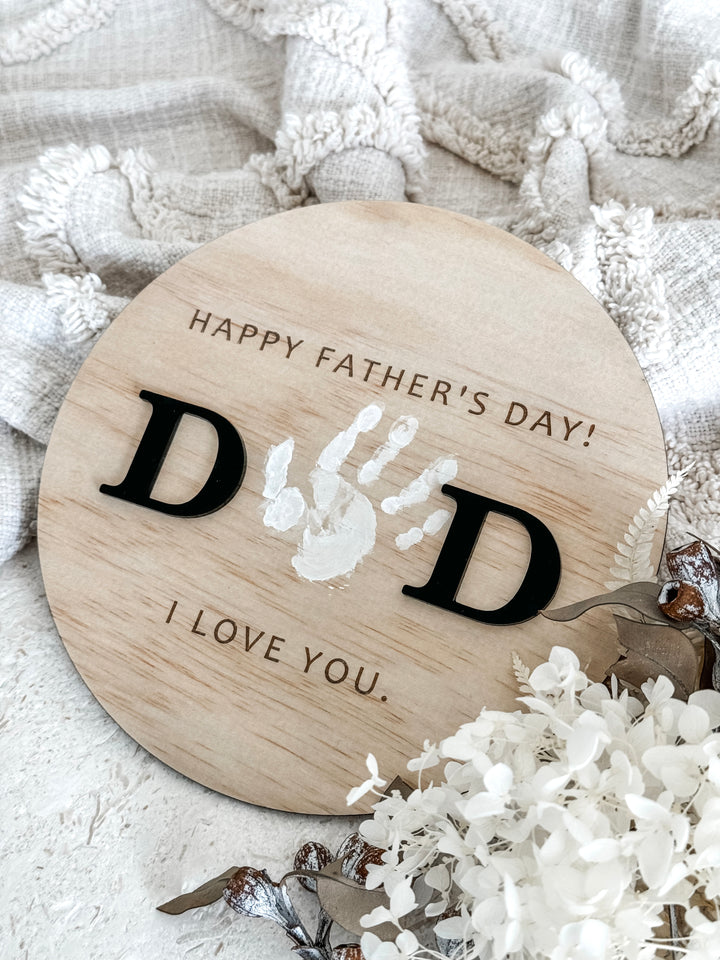 DAD Hand Print Plaque