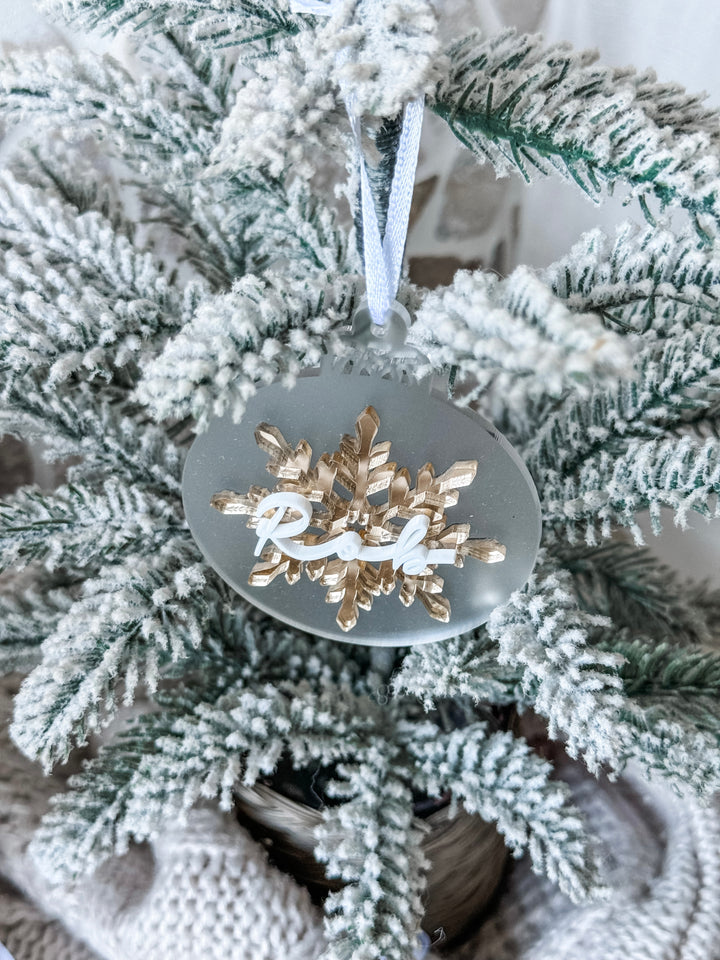 Triple Layer Snowflake Ornament