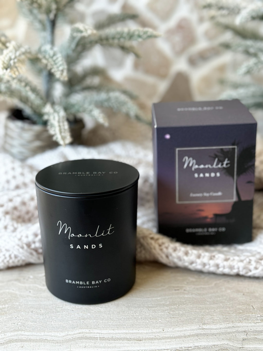 Moonlit Sands Ocean After Dark Candle